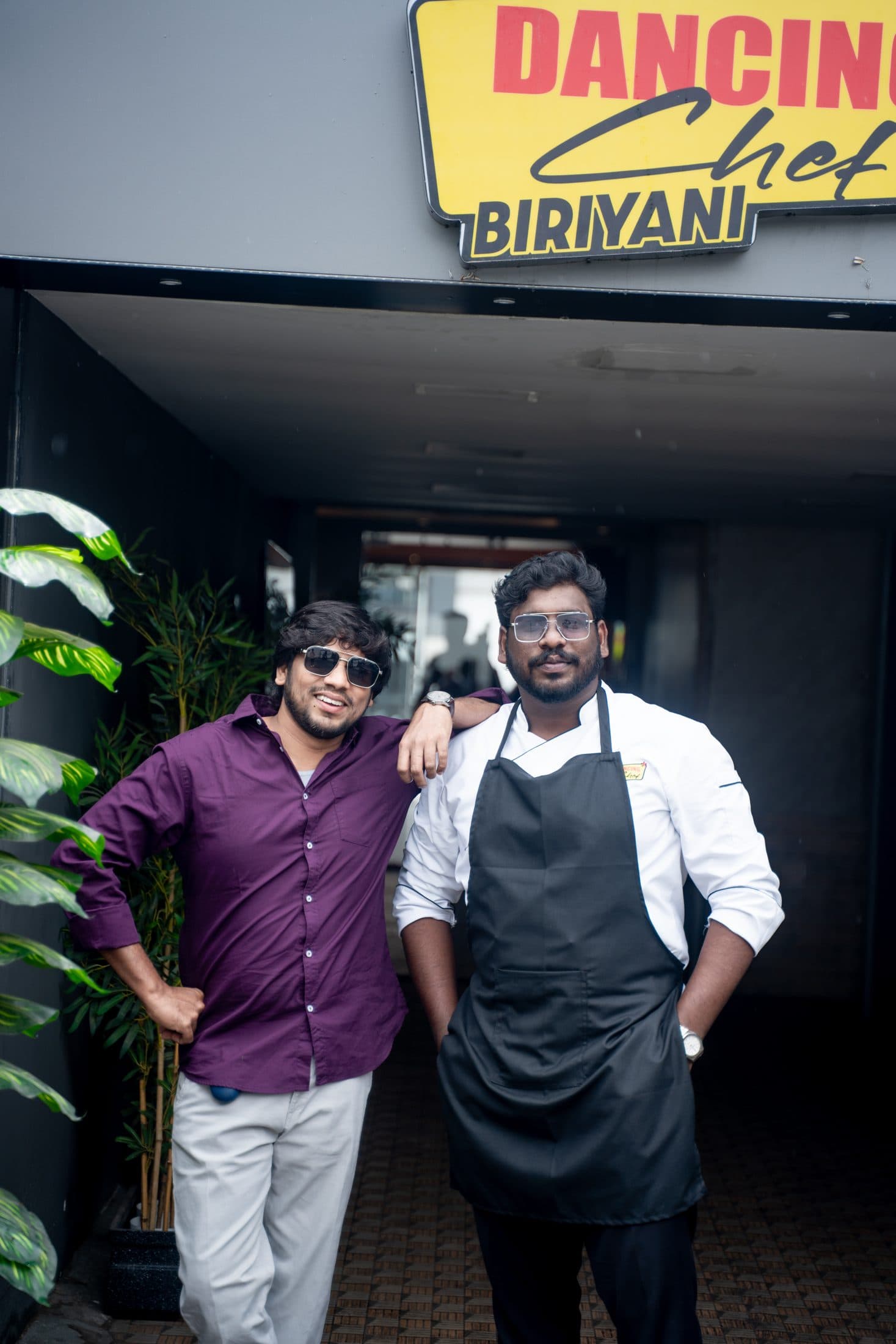 Sapthagiri M and Venkatesan M, the brothers who founded Dancing Chef Biriyani