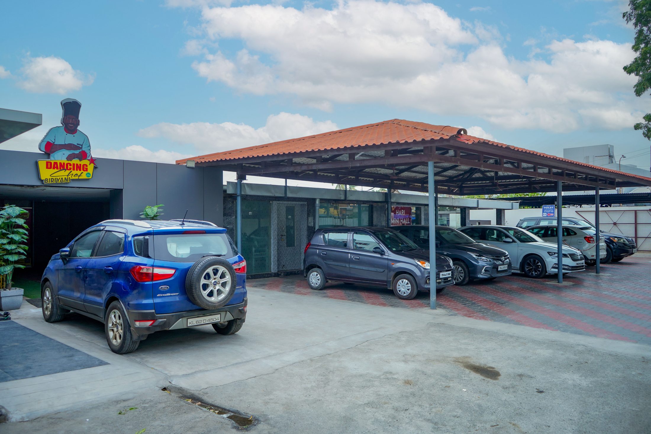 Dancing Chef Biriyani frontage and covered parking
