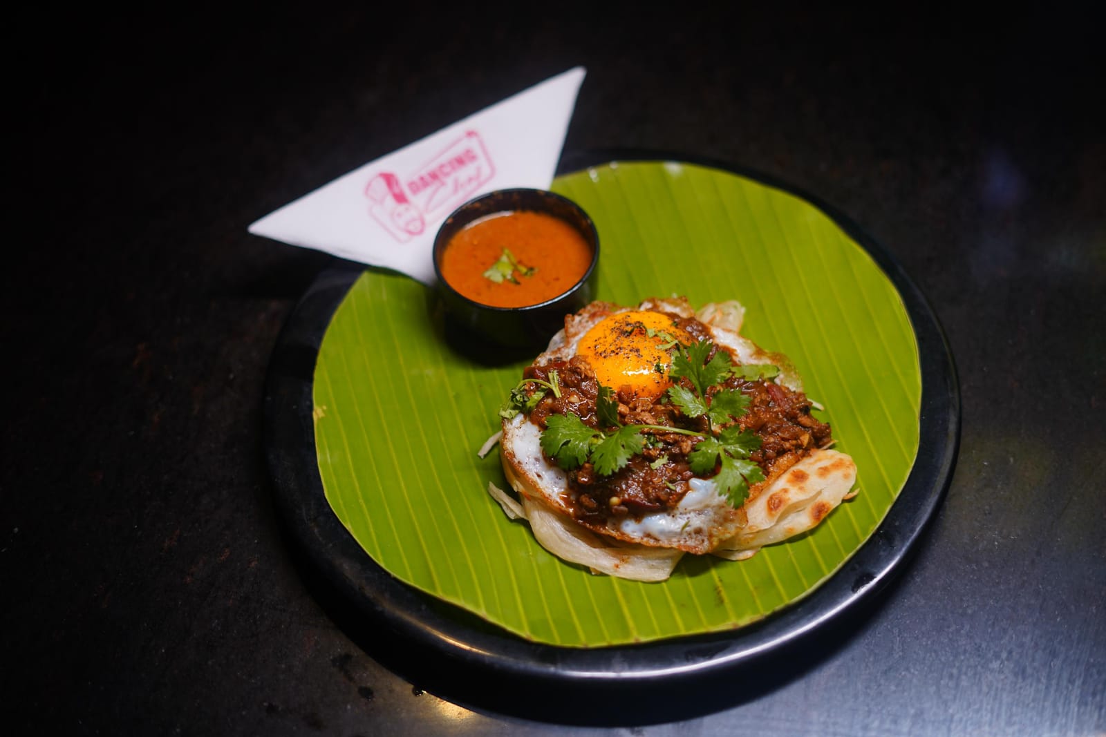 Kothu parotta with egg